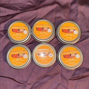 6 NEW Yankee Candle Harvest Gel Tin